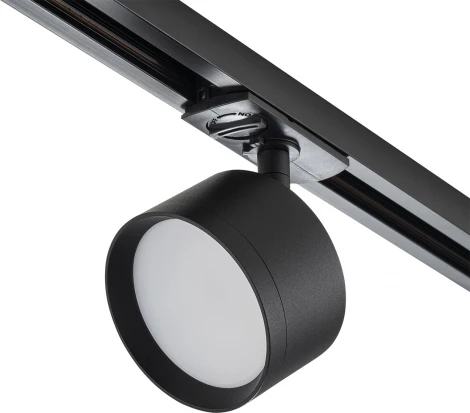 Трековый светильник однофазный Escada 20002 51x15Вт GX53, металл, черный матовый (220V, круглые)