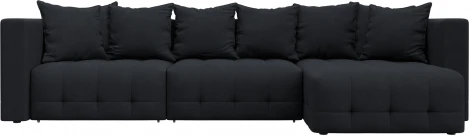 Диван угловой Лига-052 НПБ Лонг угол универсальный Лига Диванов (Замша) арт.128835