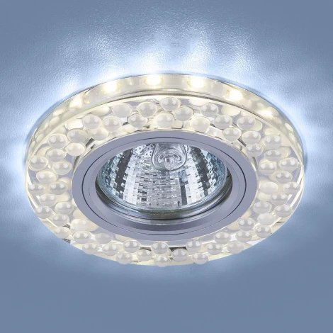 Встраиваемый точечный светильник Elektrostandard 2194-2195 2194 MR16 SL/WH зеркальный/белый