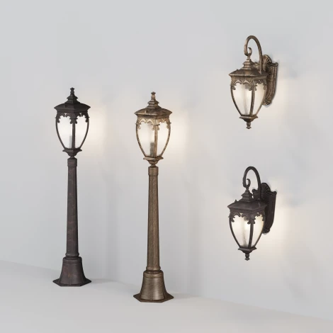 Настенный фонарь уличный Maytoni Fleur O414WL-01GB (220V, IP44)