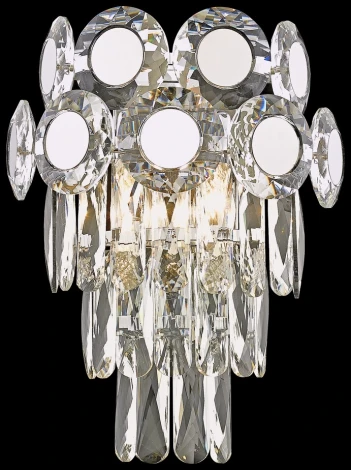 Настенный светильник Wertmark Claudia WE134.02.101 (220V, хрусталь)