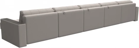 Диван П-образный с декором Лига-049 НПБ Мегалонг Лига Диванов (Замша) арт.128548