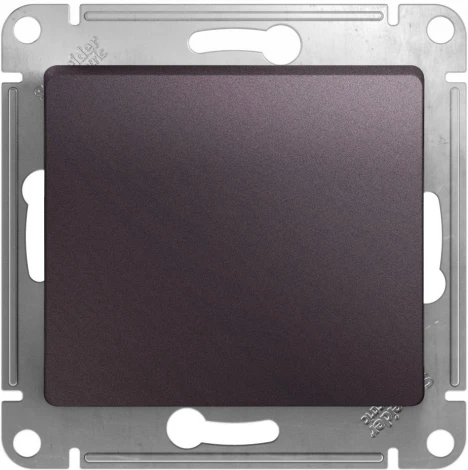 Выключатель встраиваемый одноклавишный (сиреневый туман) Systeme Electric Glossa GSL001415