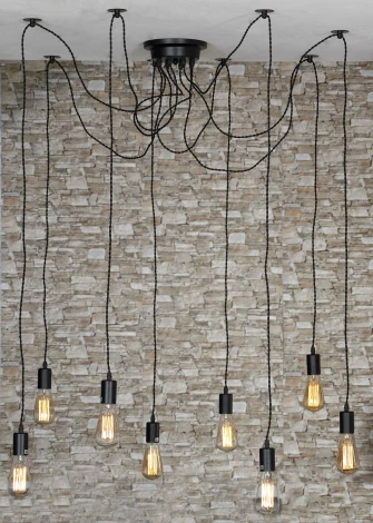 Подвесной светильник Lussole Lgo Shirley LSP-9840 (220V, на проводе, паук, IP21)