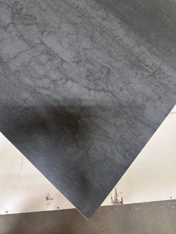 Стол M-City YOAKIM 180 цвет 1704 Темно-серый мрамор, керамика / Темно-серый каркас