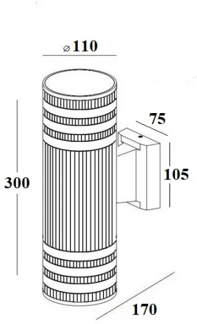 Архитектурная подсветка IP44 Oasis Light TUBE 78200 Gb (220V)