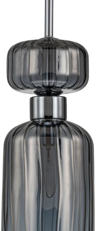 Подвесной светильник Escada Gloss 1141/1S Chrome/Smoke 1x60Вт E14, металл/стекло, хром/дымчатый (220V, на проводе)