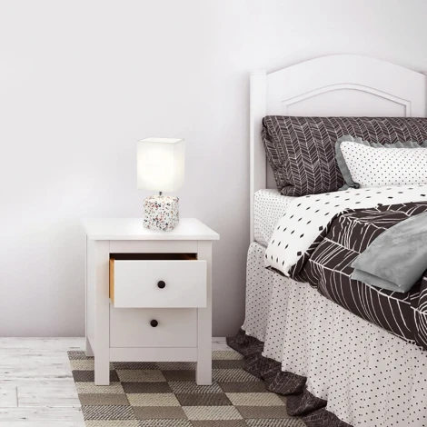 Настольная лампа Escada Hastur 10198/L 1х40Вт Е14, керамика/ткань, гранит