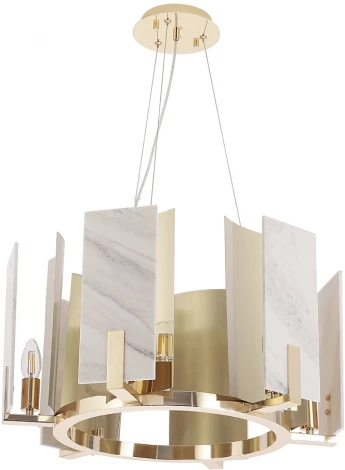 Подвесная люстра Crystal Lux DELUXE SP6 (220V, на тросе, круглые)