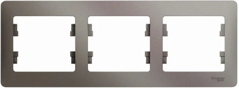 Рамка на 3 поста (платина) Systeme Electric Glossa GSL001203