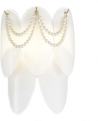 Бра Evoluce Roomi SLE1651-201-02 Золотистый/Молочно-Белый E14 2*40W (220V)