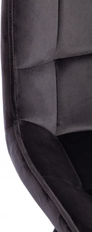 Обеденный стул Tetchair ABRUZZO (Металл,Ткань/Серый,Черный) 15556