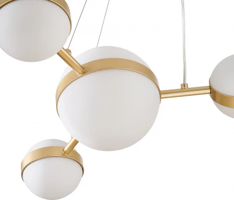 Подвесной светильник Favourite Asterismo 4448-6P (LED, 220V, на тросе, шарики, молекулы)