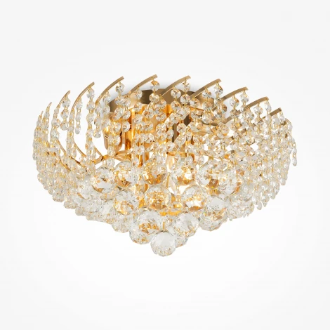 Потолочная люстра буше Maytoni Karolina DIA120-06-G (220V, хрусталь)