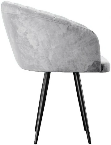 Стул DikLine 442 поворотный, M13 светло-серый, ножки черные арт.00-00073885