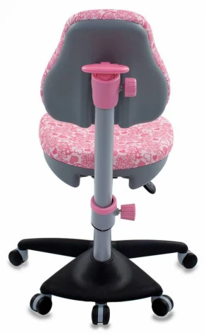 Кресло детское Бюрократ KD-2 розовый сердца Hearts-Pk крестовина пластик