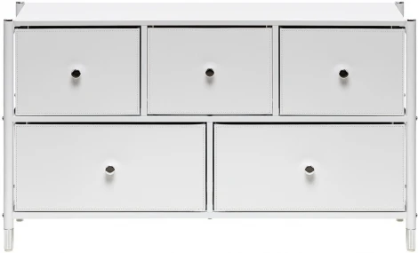 Комод Leset Хайди широкий 5 ящиков (Сталь/Экокожа) Leset арт.2500000224256