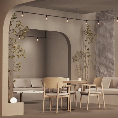 Трековый светильник магнитный 3W 48V Maytoni Bubble TR205-1-3W3K-B (LED, шар)