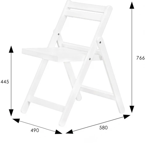 Стул-раскладной Массив снег от фабрики Mebelik