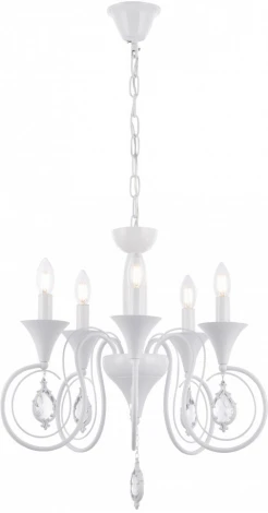 Подвесная люстра Arte Milano AM349920 349920/5 WT (220V, подвески, на цепи, подсвечник, свеча)