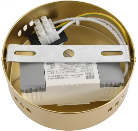 Бра/подвесной светильник Lumion Trendy 8259/15WCL золото/амбер, металл/акрил/стекло LED 15W 4000К 220V