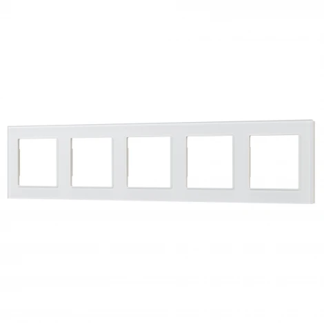 Рамка стеклянная FRM-GLARE-GS-5-WH (Arlight) 043805