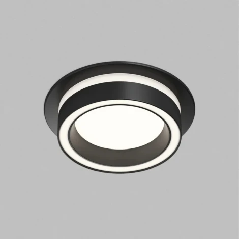 Встраиваемый светильник Denkirs Glow GX53 15 Вт LED черный алюминий акрил