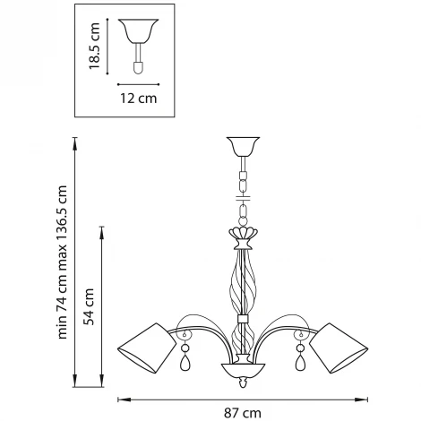 Подвесная люстра Lightstar Esedra 796186