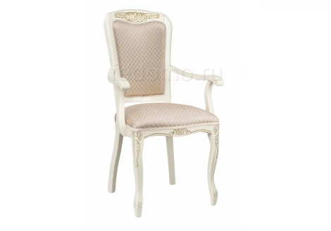 Кресло Woodville Клето патина золото / ромб 431002