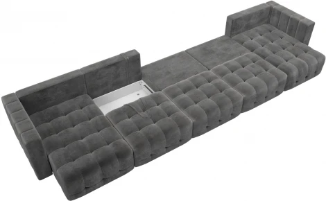 Диван П-образный Лига-052 НПБ МегаЛонг Лига Диванов (Велюр) арт.128865