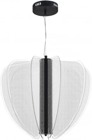 Подвесной светильник ST Luce Fesale SL6509.403.01 Черный/Прозрачный LED 1*45W 4000K (220V, на тросе)