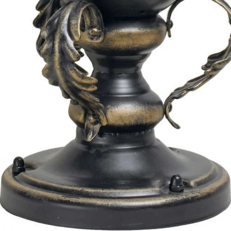 Наземный фонарь Кузнечное дело Галактика 23-002-ЧЗ (220V, ковка, шар, листья, под старину, IP54)