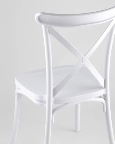 Стул Stool Group Кроссбэк пластиковый белый УТ000001848
