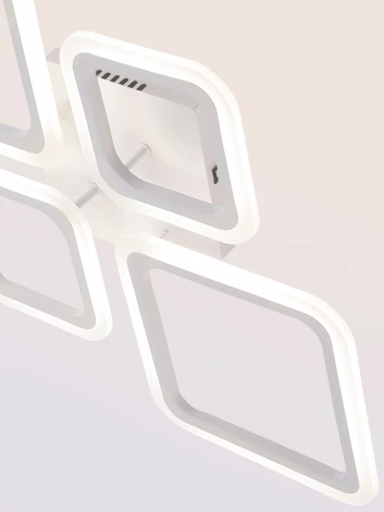 Потолочная люстра светодиодная с пультом ДУ 84W, белый, LED Natali Kovaltseva Opti LED LAMPS 81108/1C