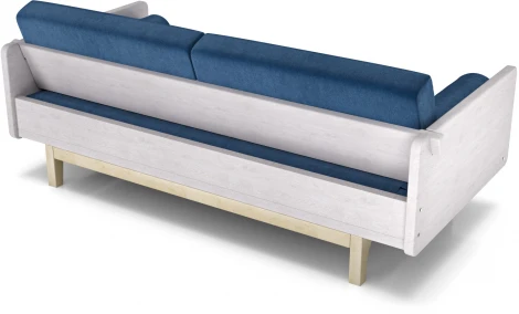 Диван Arsko Двалин беленый дуб синий велюр