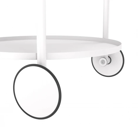 Столик журнальный Sheffilton SHT-CT60 белый муар/белый 6665033501