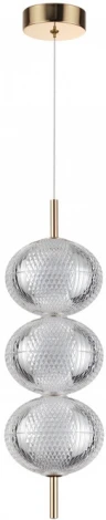 Подвесной светильник Lumion Caprice 6577/18L золото/прозрачный/металл/пластик LED 18W 220V (на проводе, шарики)
