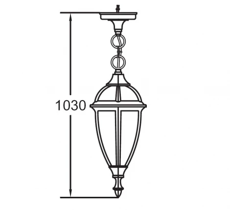 Уличный светильник подвесной Oasis Light California S 84205