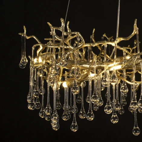 Подвесная люстра Loft It Bijout 10068/800 GD (220V, на тросе, ветки)