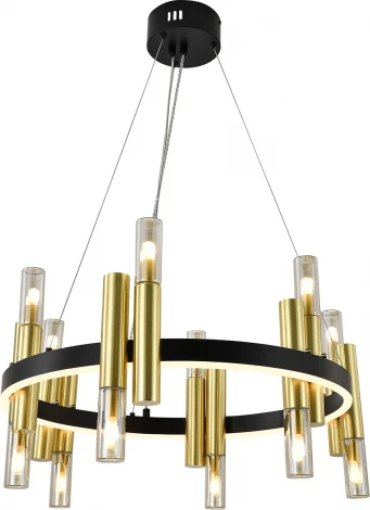 Подвесной светильник (13027/12P Black) Indigo Fiamma V000107L (220V, на тросе)