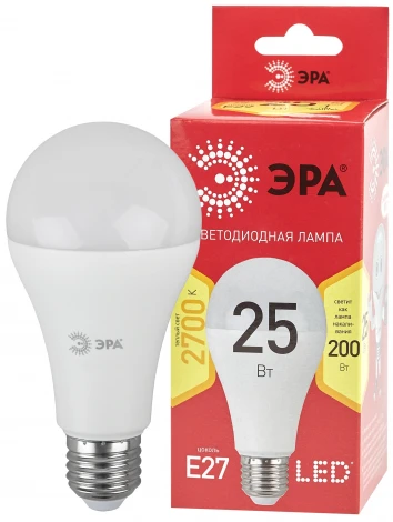 Лампочка светодиодная E27 25Вт ЭРА LED A65-25W-827-E27 R LED A65-25W-827-E27 R