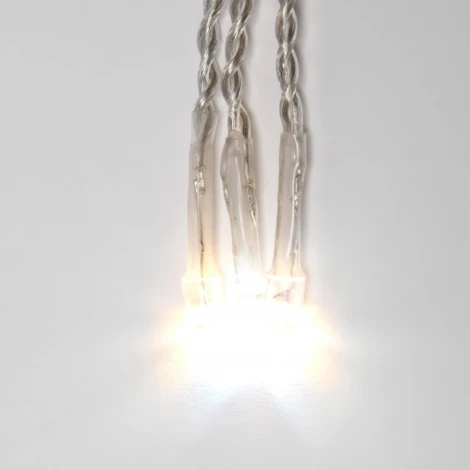 Бахрома светодиодная с эффектом мерцания, 25м. соединяемая, 440 светодиодов, теплый белый и белый свет Uniel ULD-B25006-440/TTK WARMWHITE-WHITE IP44