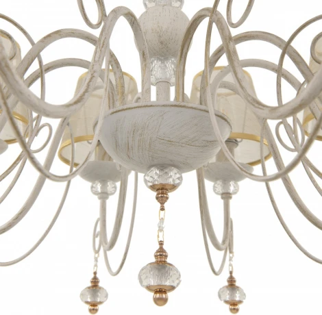 Подвесная люстра Arte Milano AM347620 347620/10 WT+G (220V, подвески, на цепи)