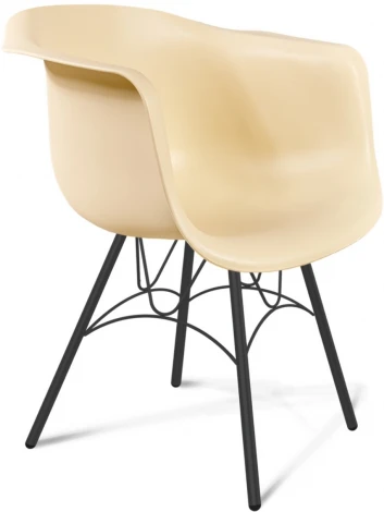 Стул SHT-ST31/S100 бежевый/черный муар от фабрики Sheffilton