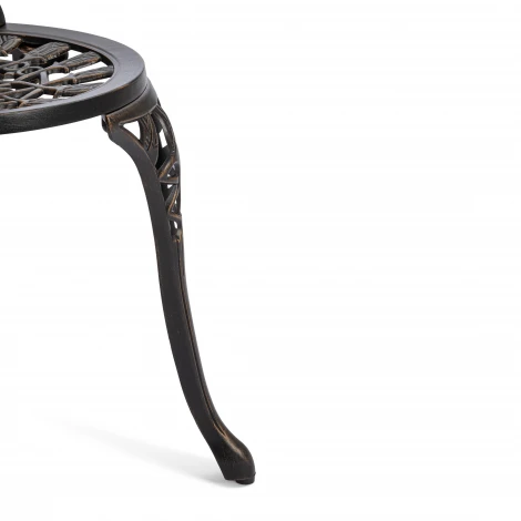 Комплект Secret de Maison Waltz of Flowers/Вальс Цветов (стол+2 стула) алюминиевый сплав, D60/H67, 47х41х86см, бронзовый Tetchair 11378