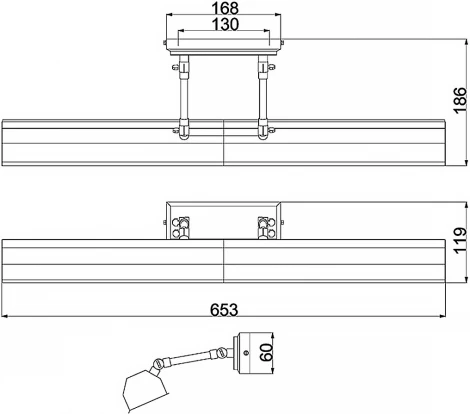 Подсветка для картин Elstead Chawton CHAWTON-PLL-BLK (220V)
