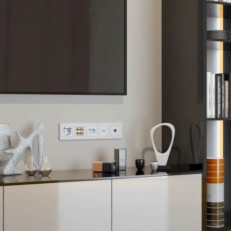 Рамка на 5 постов Hammer (белый) Werkel W0052401 (a052529)