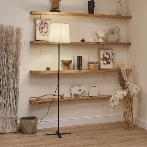 Торшер Е27, 60W. Черный/Белый Uniel UML-T510 E27 BLACK/WHITE