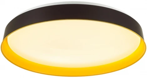 Настенно-потолочный светильник Sonex Tuna Yellow 7711/EL пластик/желтый LED 70Вт 3000-6000К D500 IP43 пульт ДУ (220V, круглые)