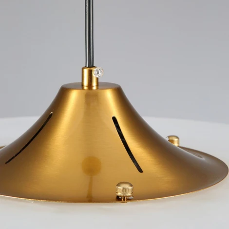 Подвесной светильник Lightera Tekapo LE127L-40G (LED, 220V, на проводе, круглые, летающая тарелка)